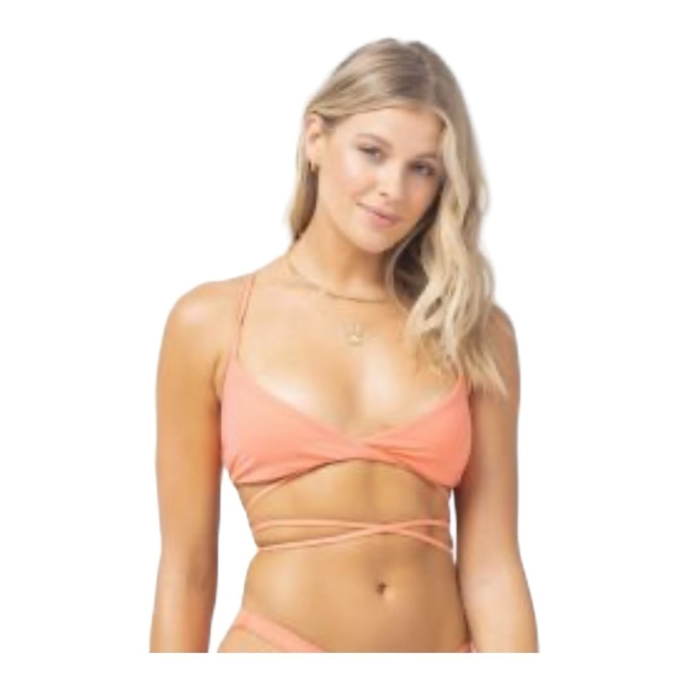 L* Space Fusion Coral Kristen Bikini Top NWOT